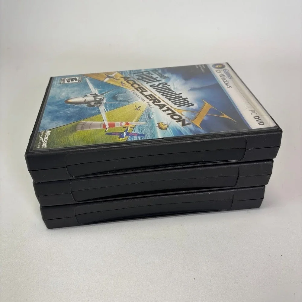 Flight Simulator Aircraft LOT of 3 Microsoft PC Aviator DVD Games Windows
